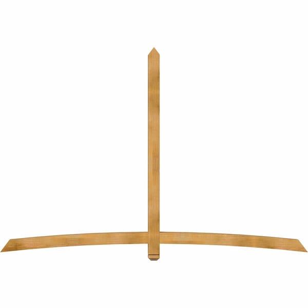 Ekena Millwork Bellingham Rough Sawn Timber Gable Bracket, Western Red Cedar, 108"W x 72"H x 4"D x 4"F, 16/12 Pitch GBW108X72X0404BEL00RWR - main